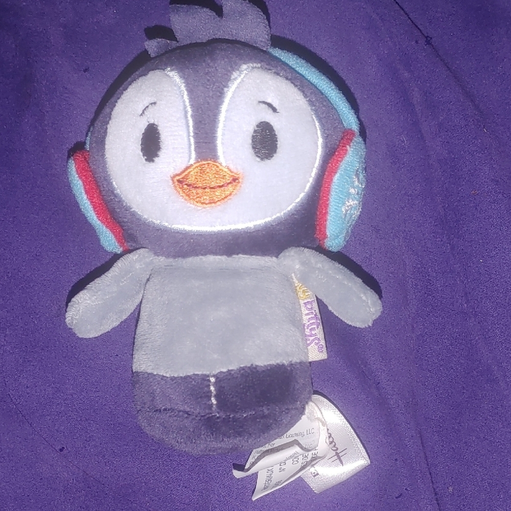 Hallmark Itty Bitty Grey and Blue Stuffed Penguin